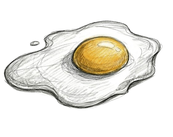Sketched Egg Perspective